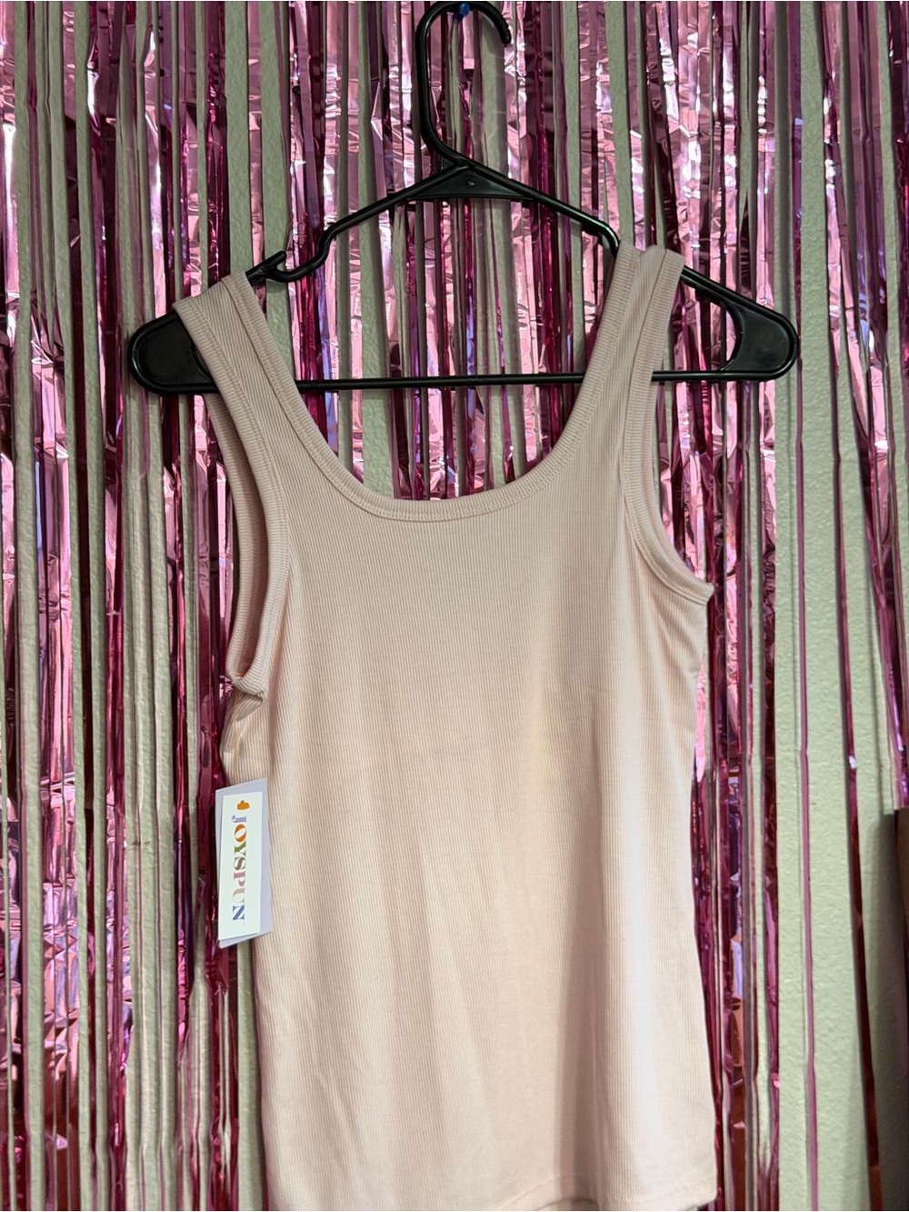 naked wardrobe Ribbed Tank Top in Blush